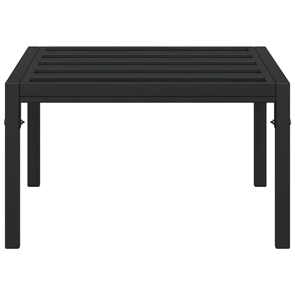 Hagesalongbord svart 60x60x35 cm stål
