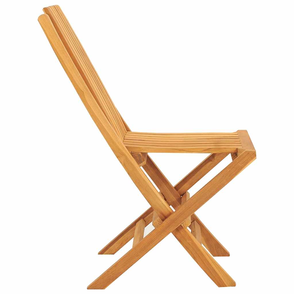 Klappstoler 2 stk 47x47x89 cm heltre teak