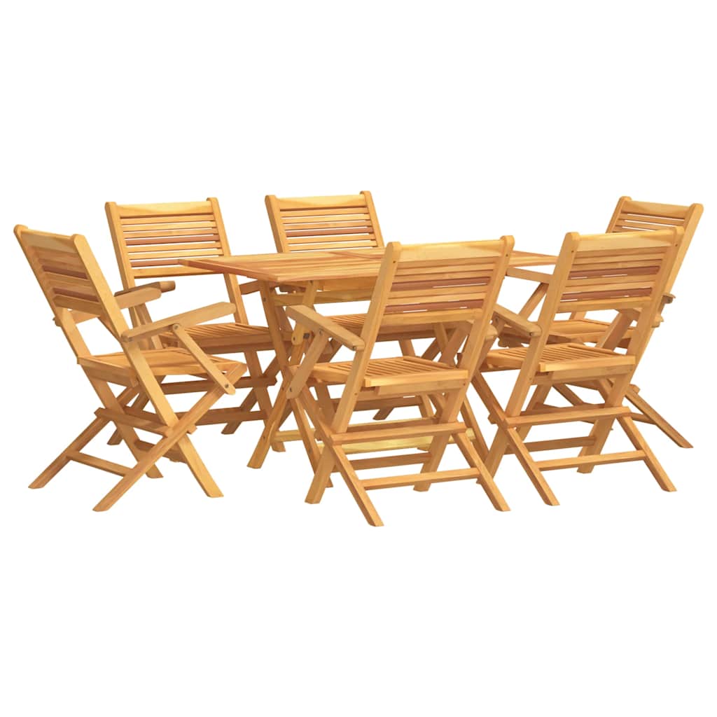 Utendørs spisestue 7 deler heltre teak