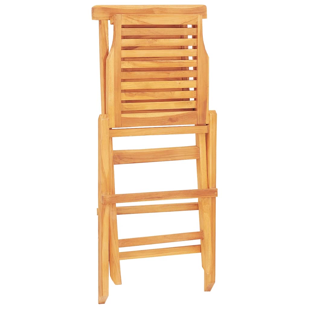 Klappstoler 8 stk 47x63x90 cm heltre teak
