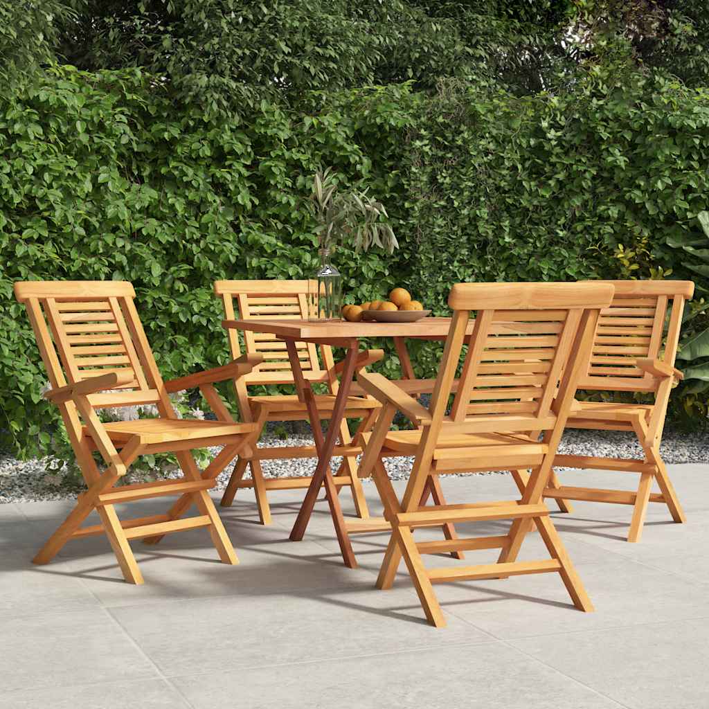 Klappstoler 4 stk 56x63x90 cm heltre teak