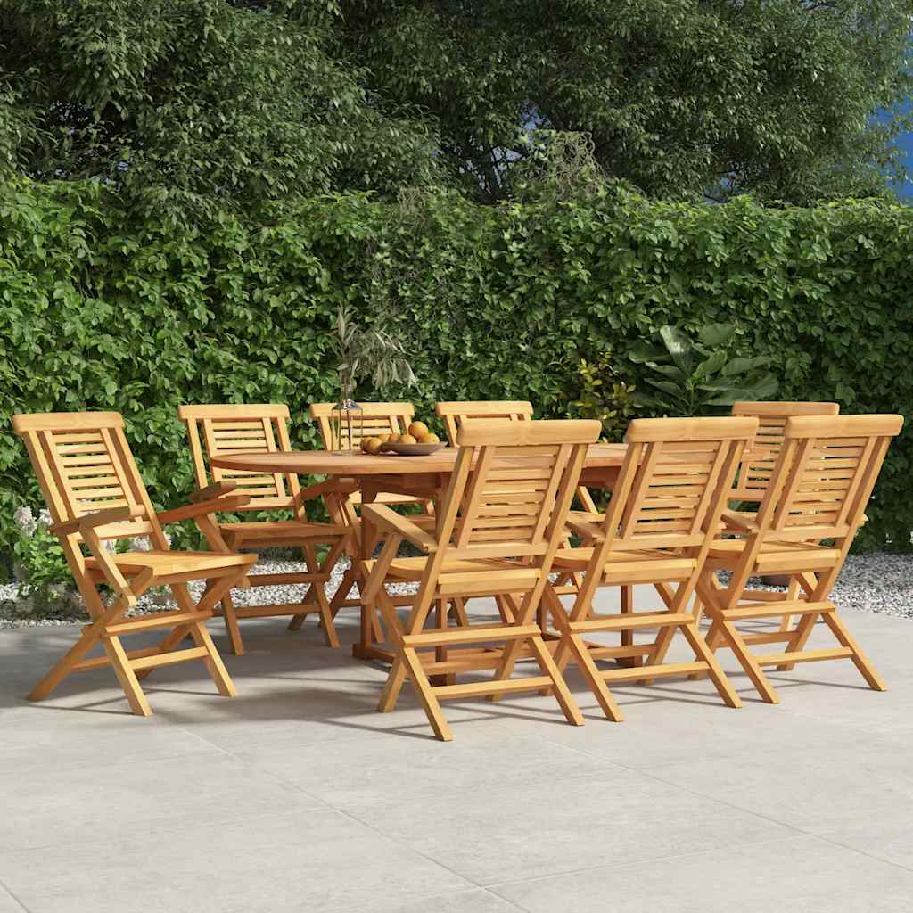 Klappstoler 8 stk 56x63x90 cm heltre teak