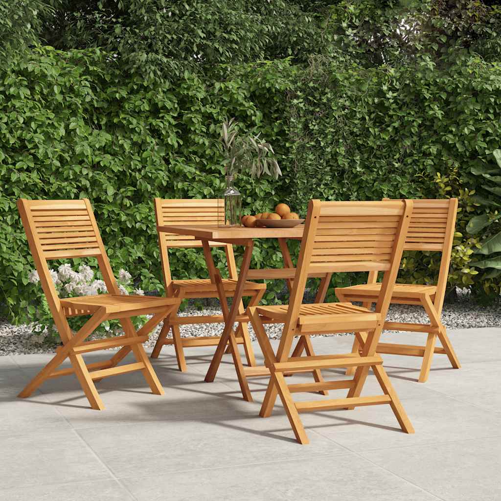 Klappstoler 4 stk 47x62x90 cm heltre teak