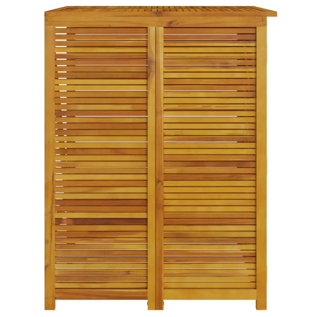 Dobbelt søppeldunkskur 140x89x117 cm heltre akasie