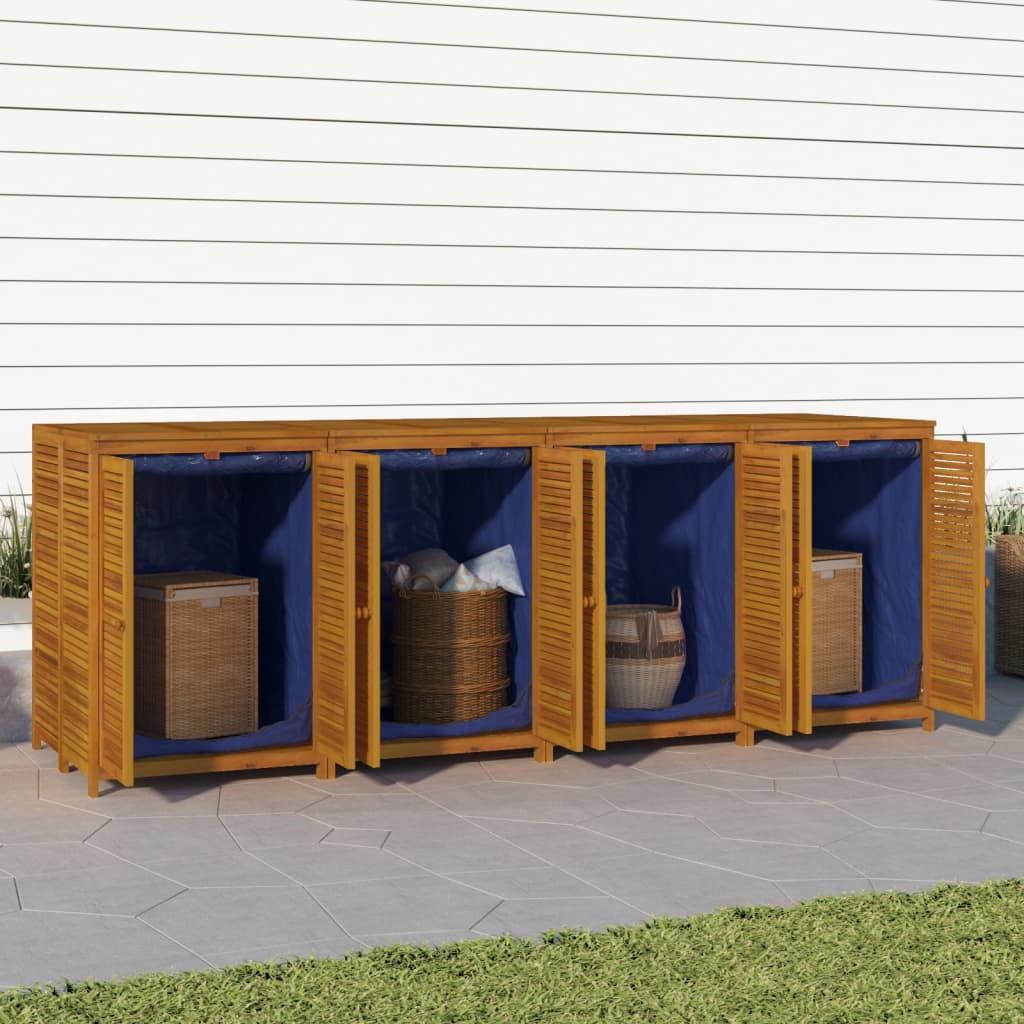 Putekasse 280x87x104 cm heltre akasie