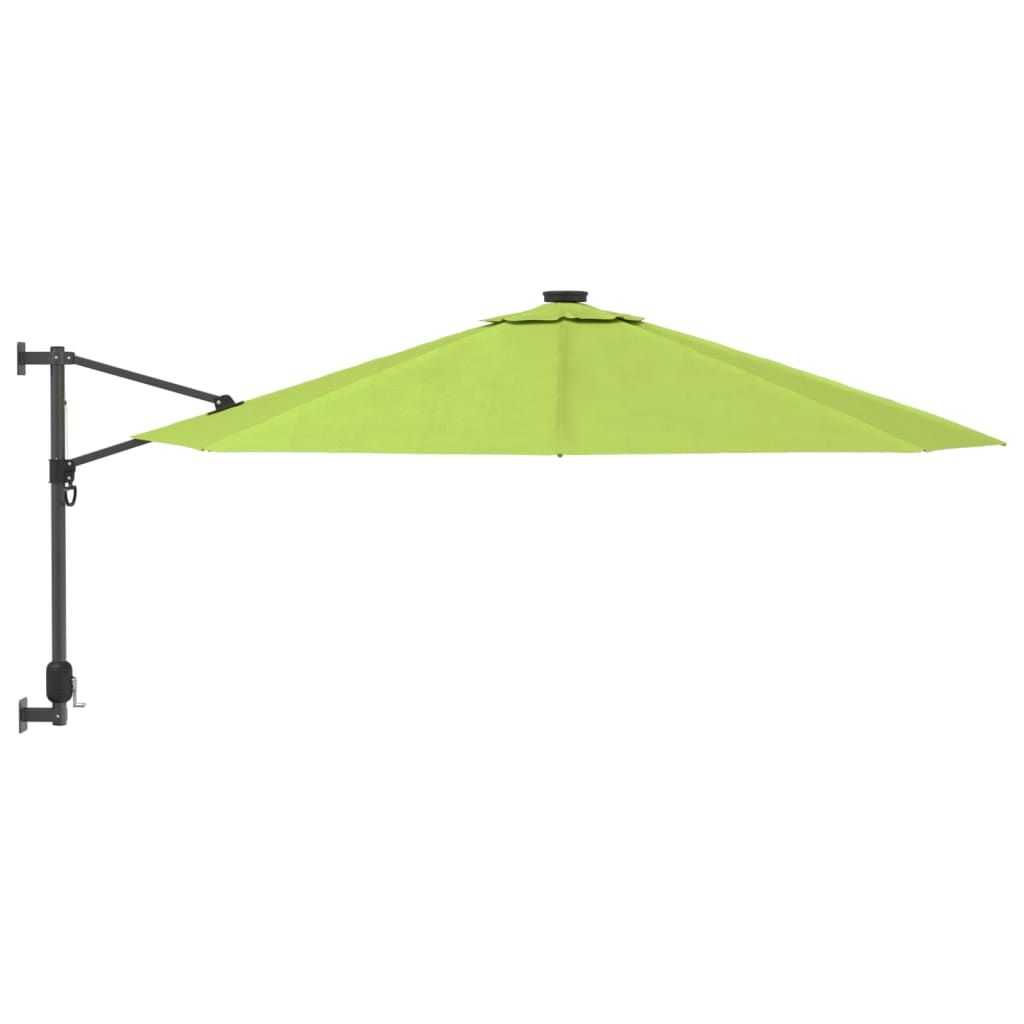 Veggmontert parasoll eplegrønn 290 cm