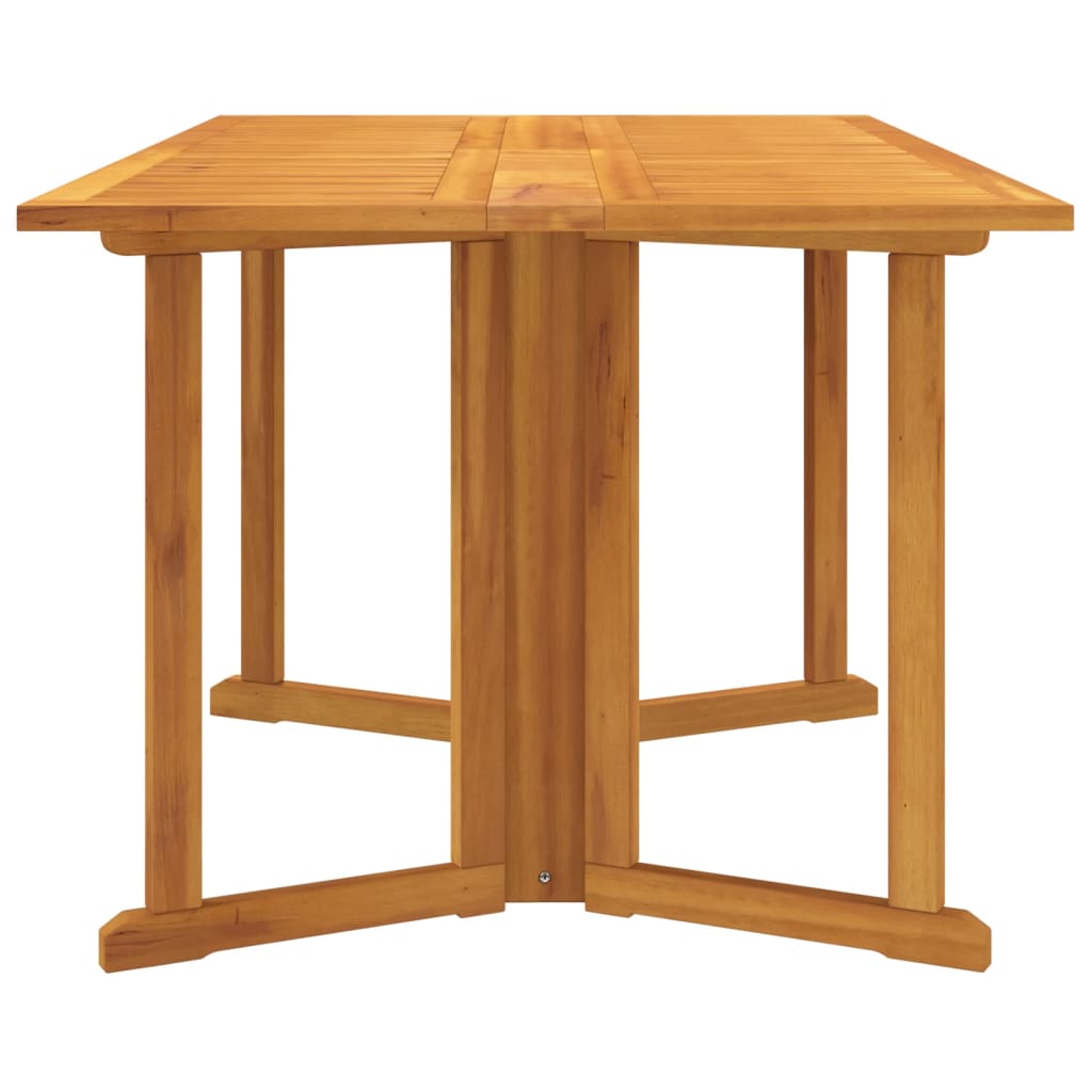 Sammenleggbart sommerfuglbord for hage 150x90x75 cm heltre teak