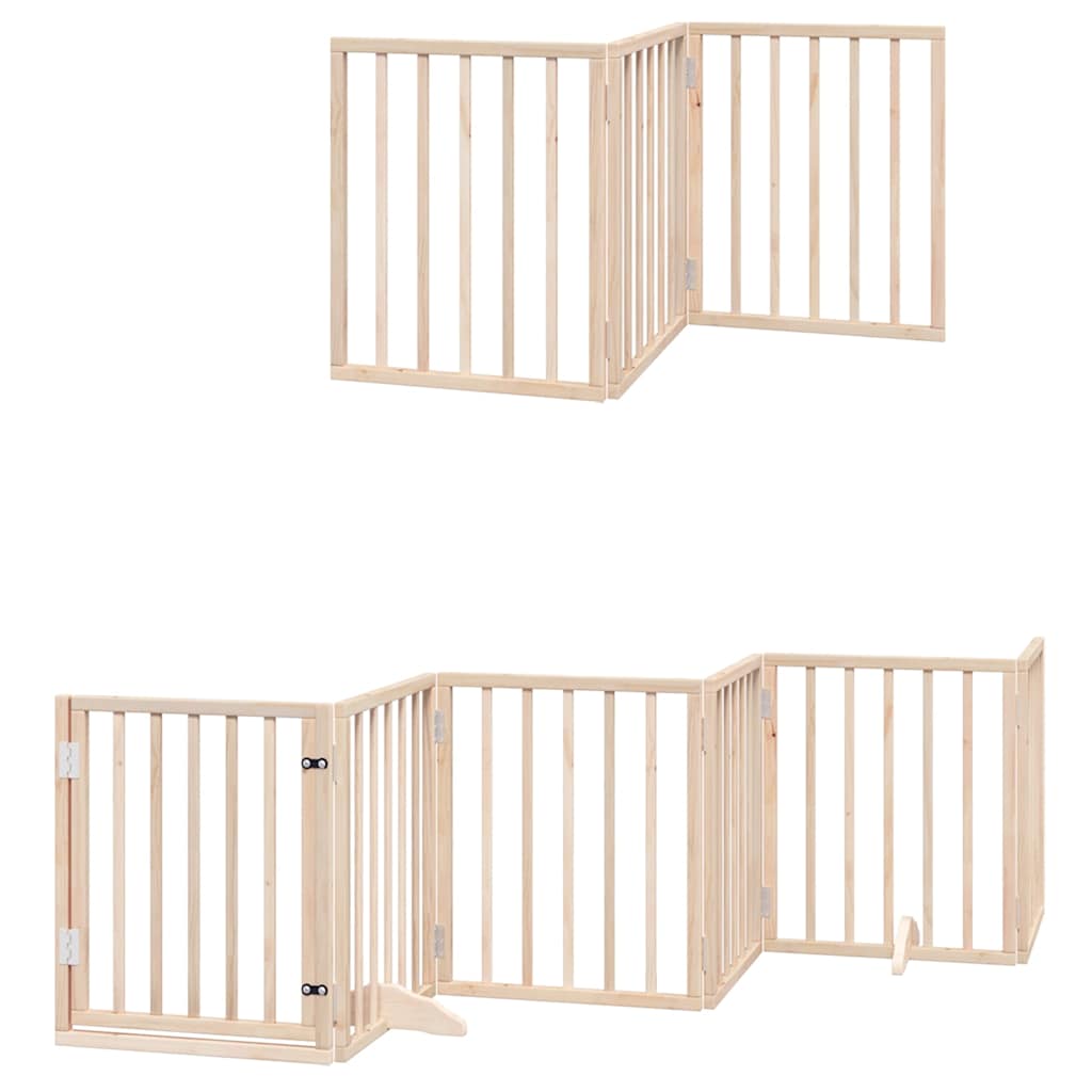 Hundeport sammenleggbar 9 paneler 450 cm poppeltre