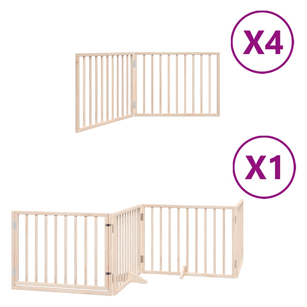 Hundeport sammenleggbar 12 paneler 960 cm poppeltre