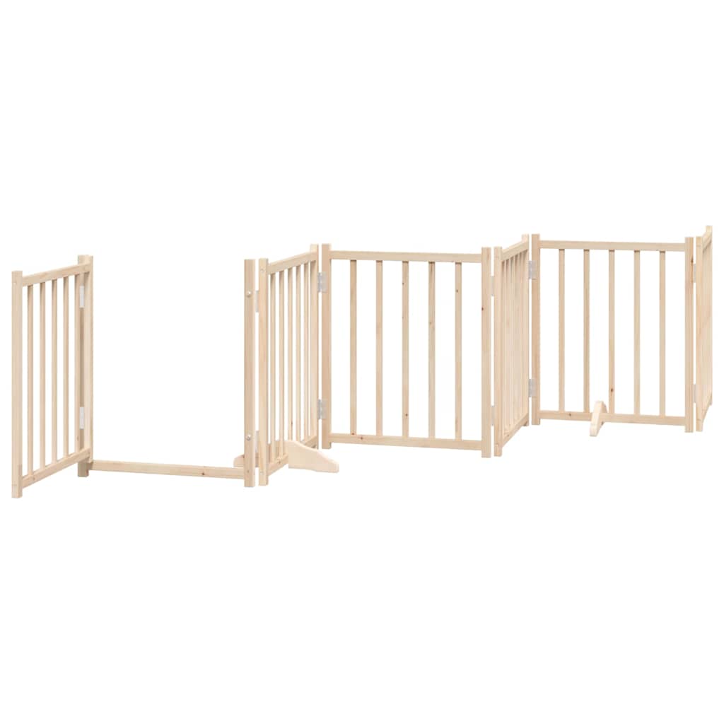 Hundeport sammenleggbar 9 paneler 450 cm poppeltre vidaXL