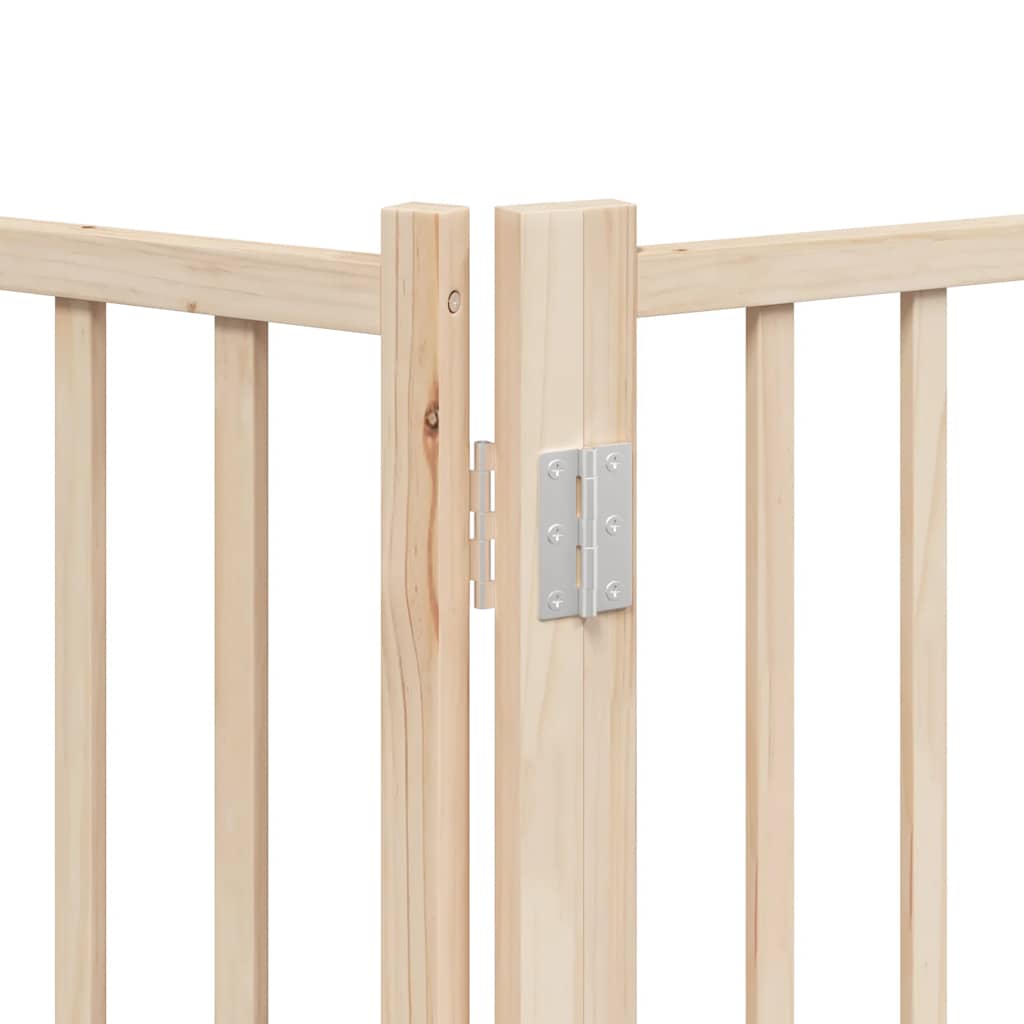Hundeport sammenleggbar 12 paneler 300 cm poppeltre vidaXL