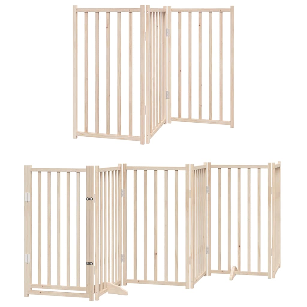 Hundeport sammenleggbar 12 paneler 300 cm poppeltre
