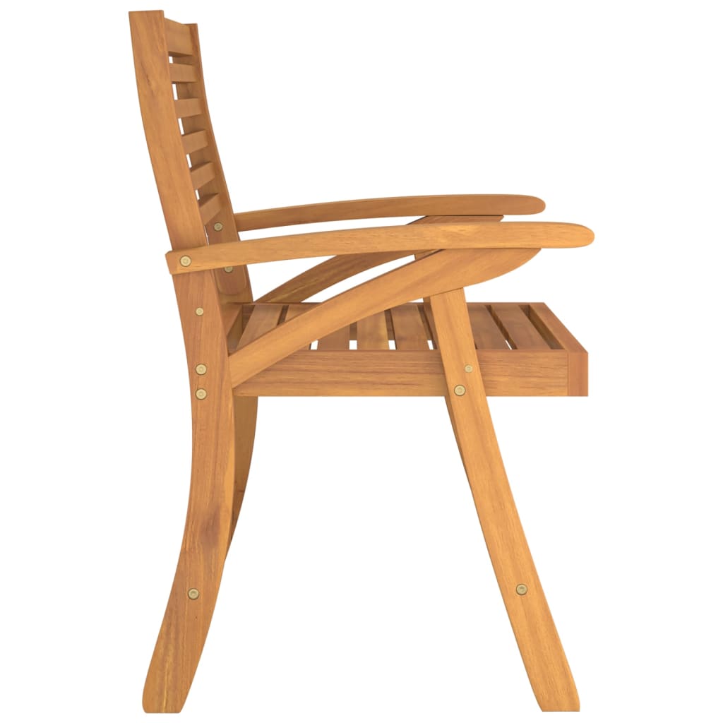 Hagestoler 2 stk 58x58x87 cm heltre akasie
