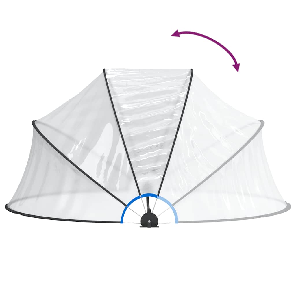 Bassengkuppel rund 315x158 cm PVC