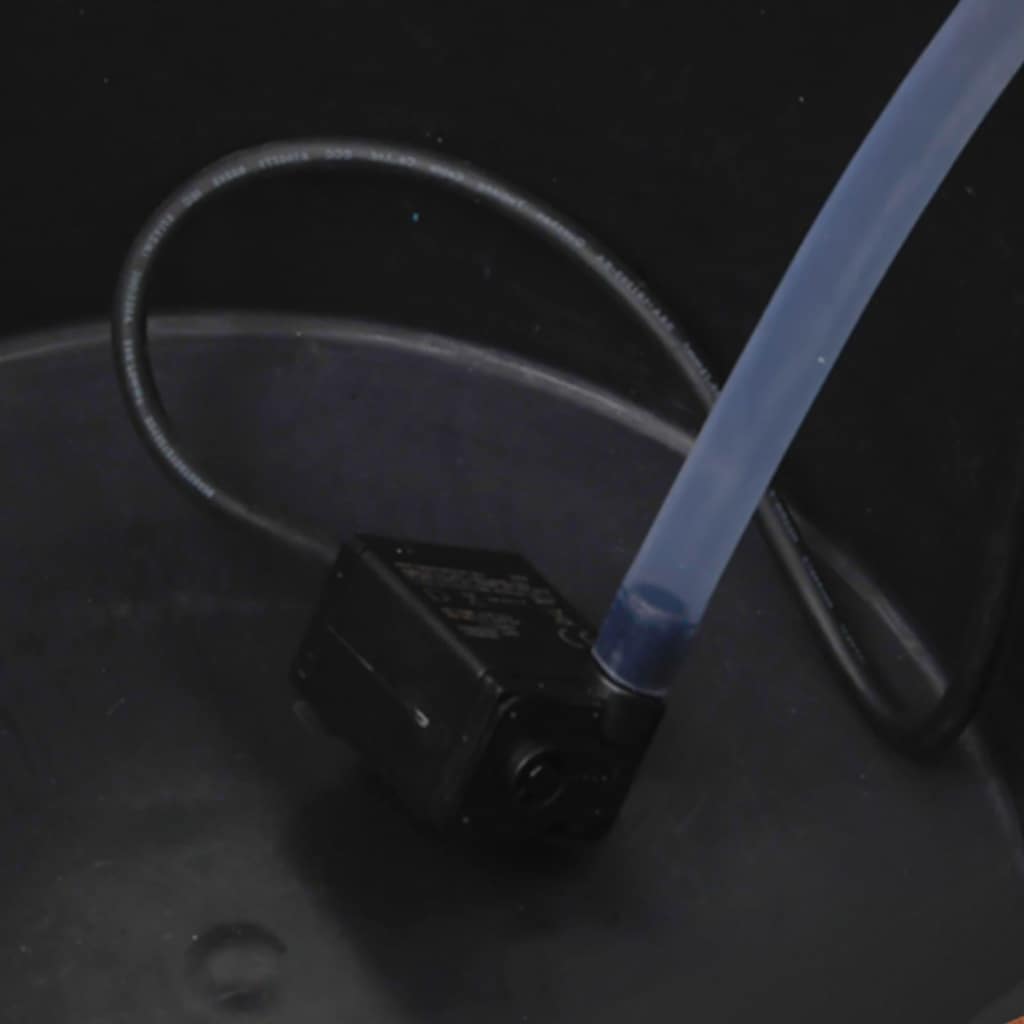 Fontene med pumpe ønskebrønn 57x50x112 cm heltre gran vidaXL