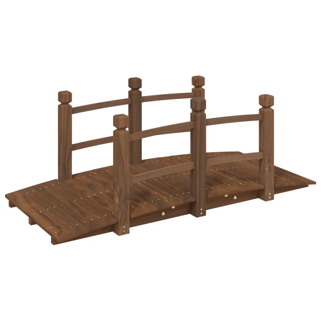 Hagebro med rekkverk 150x67x56cm heltre gran