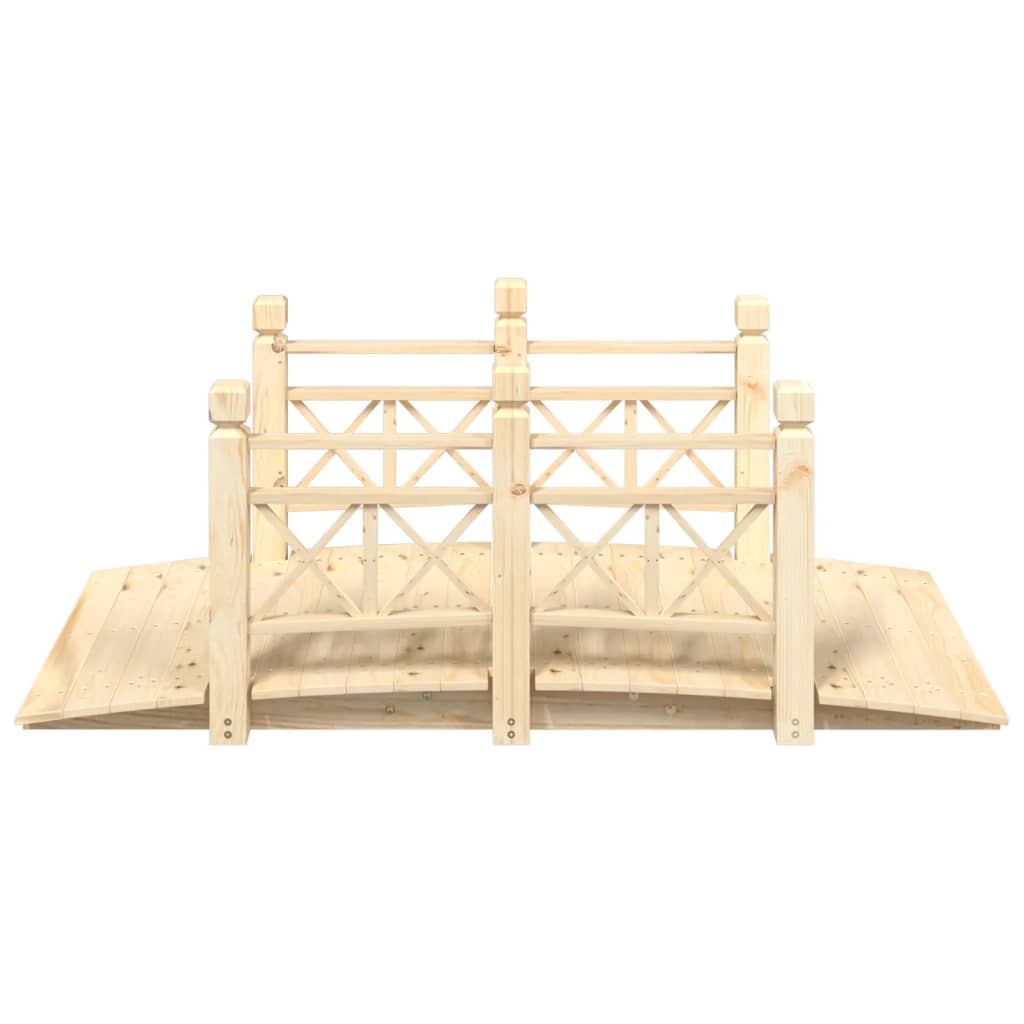 Hagebro med rekkverk 150x67x56cm heltre gran