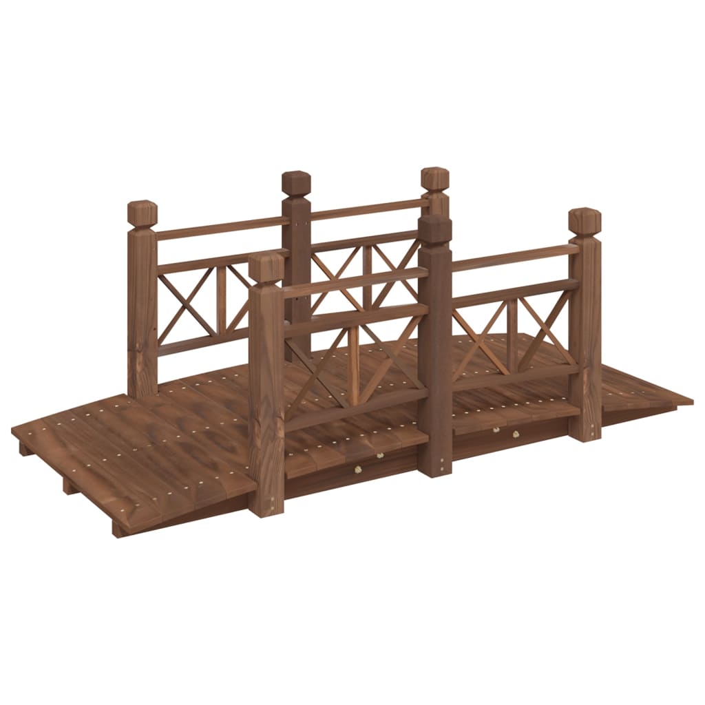 Hagebro med rekkverk 150x67x56cm heltre gran