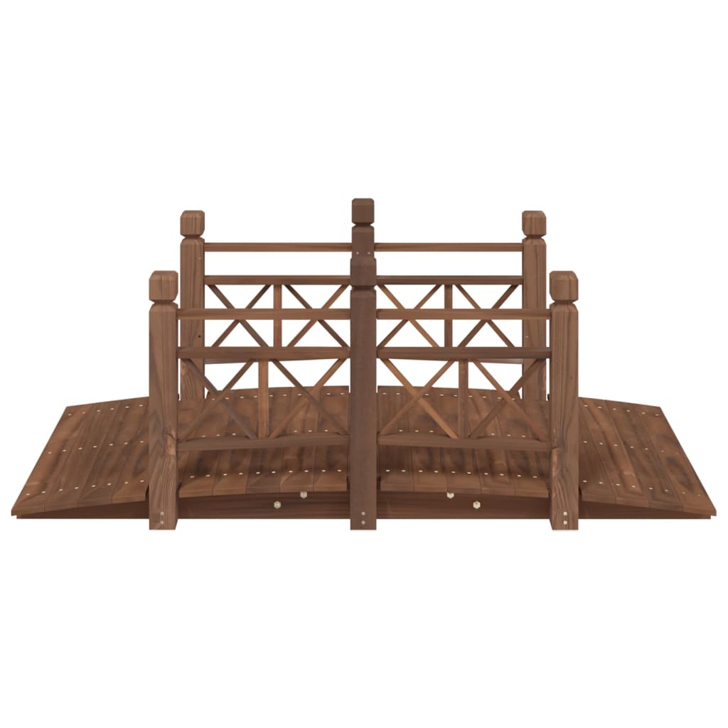 Hagebro med rekkverk 150x67x56cm heltre gran