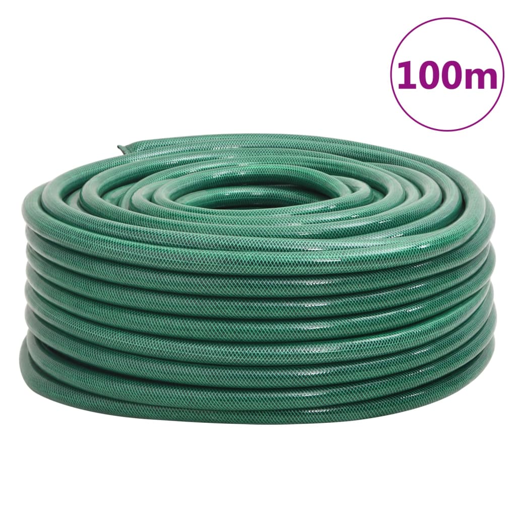 Hageslange grønn 1" 100 m PVC