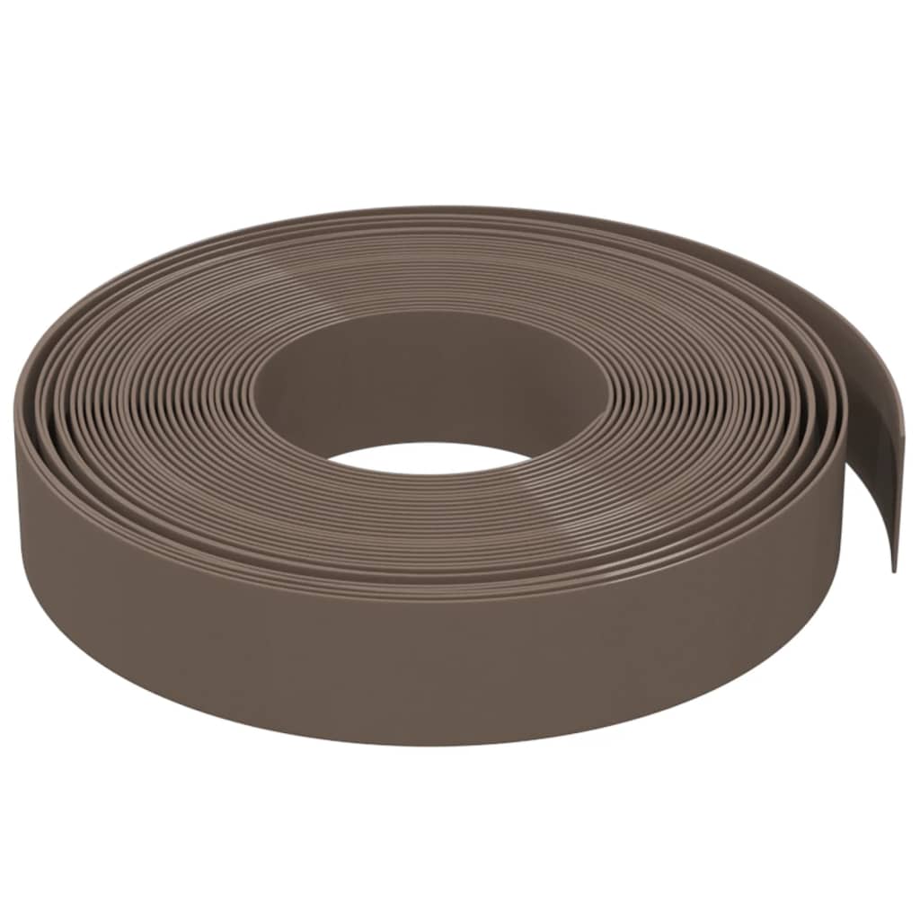 Hagekanter 2 stk brun 10 m 10 cm polyetylen