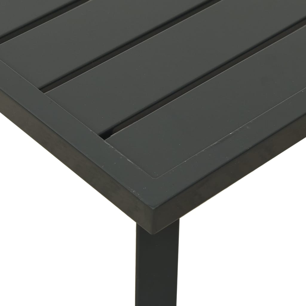 Utendørs salongbord antrasitt 110x55x35cm stål vidaXL