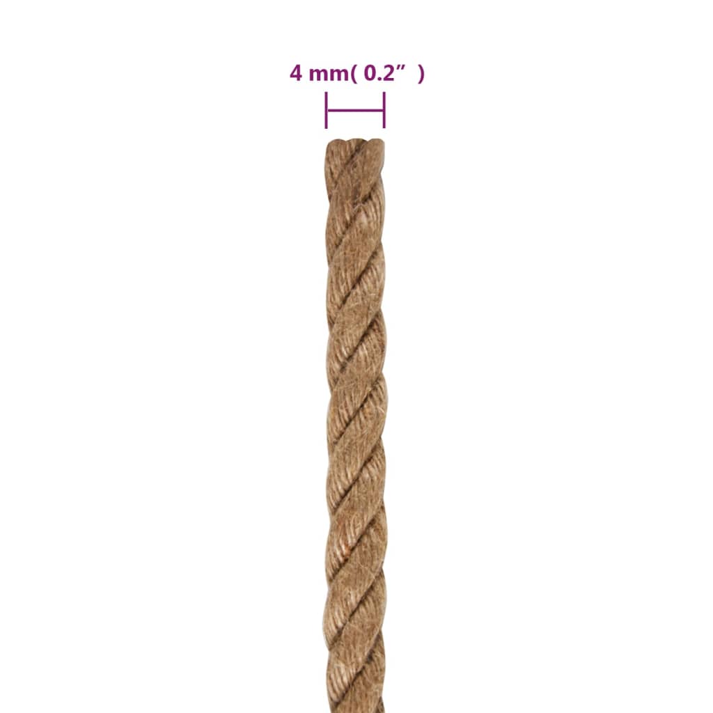 Jutetau 250 m lang 4 mm tykk