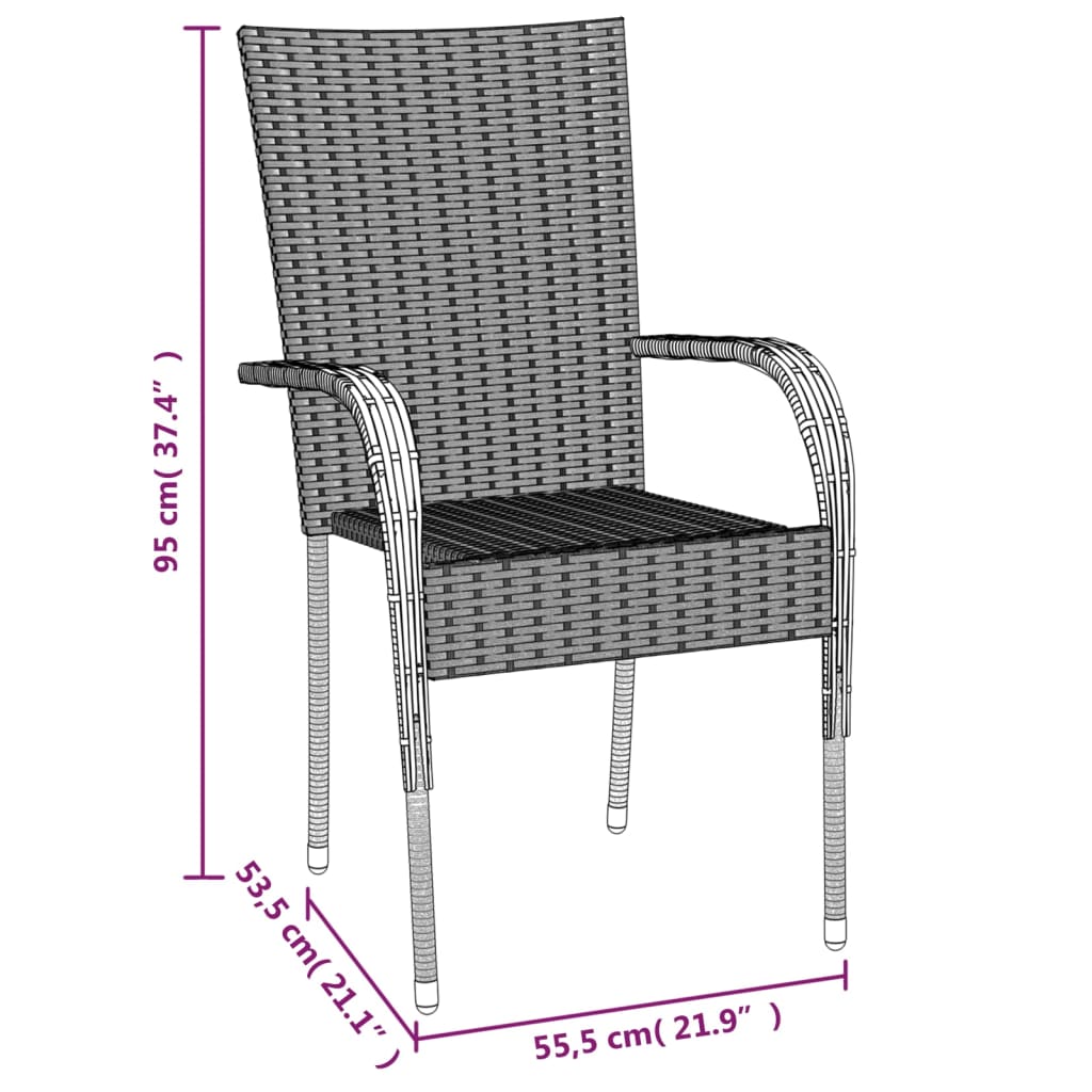 Hagespisegruppe 5 deler polyrotting brun