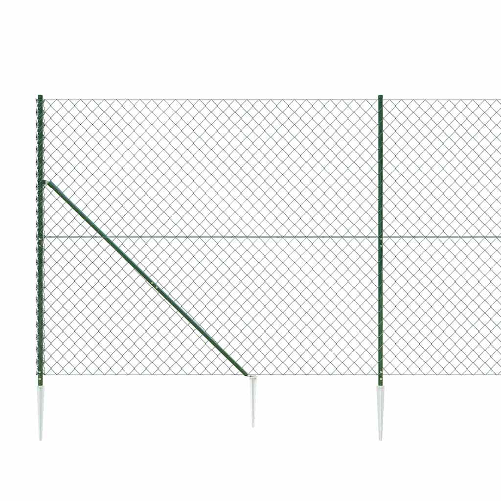 Nettinggjerde med stolpespyd 1,4x25 m grønn