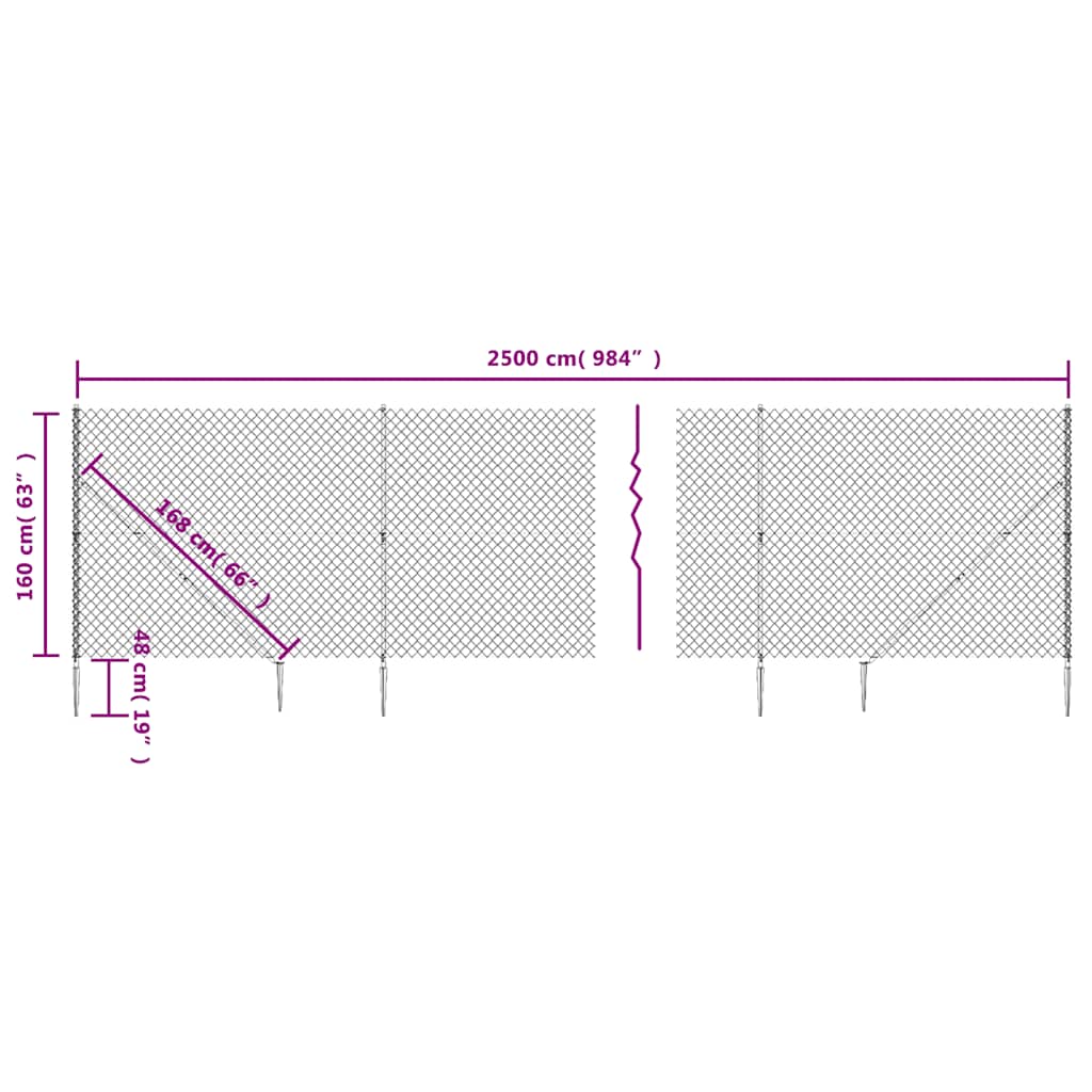 Nettinggjerde med stolpespyd 1,6x25 m grønn