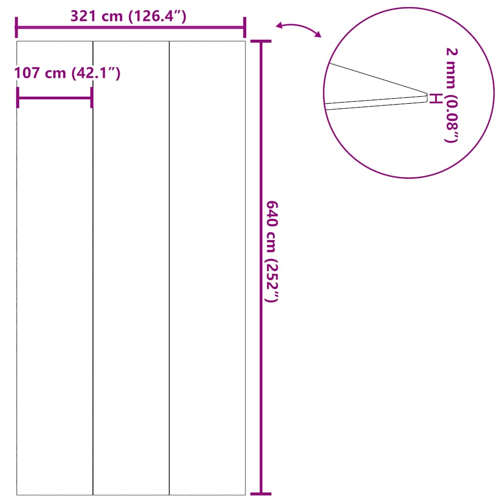 Bassengduk lysegrå 640x321 cm polyester geotekstil