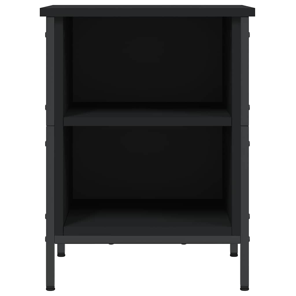 Skohylle svart 38x35x50 cm konstruert tre