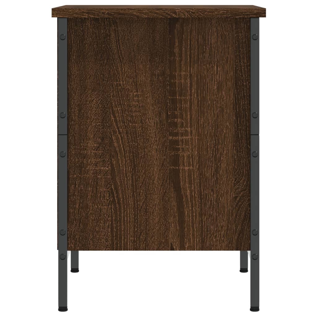 Skoskap brun eik 38x35x50 cm konstruert tre