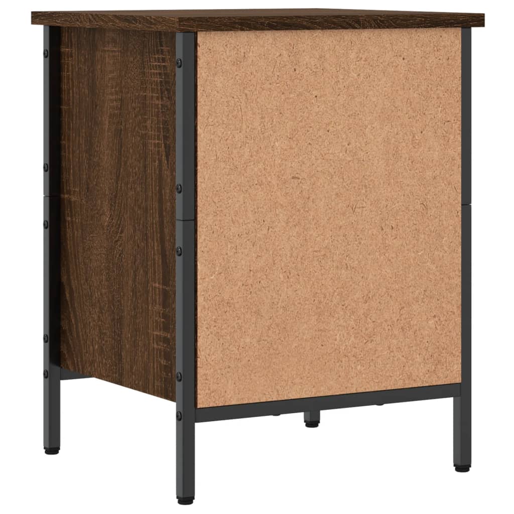 Skoskap brun eik 38x35x50 cm konstruert tre