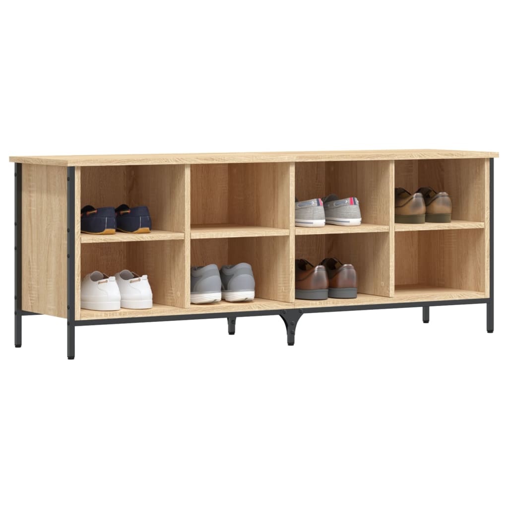 Skoskap sonoma eik 131x35x50 cm konstruert tre
