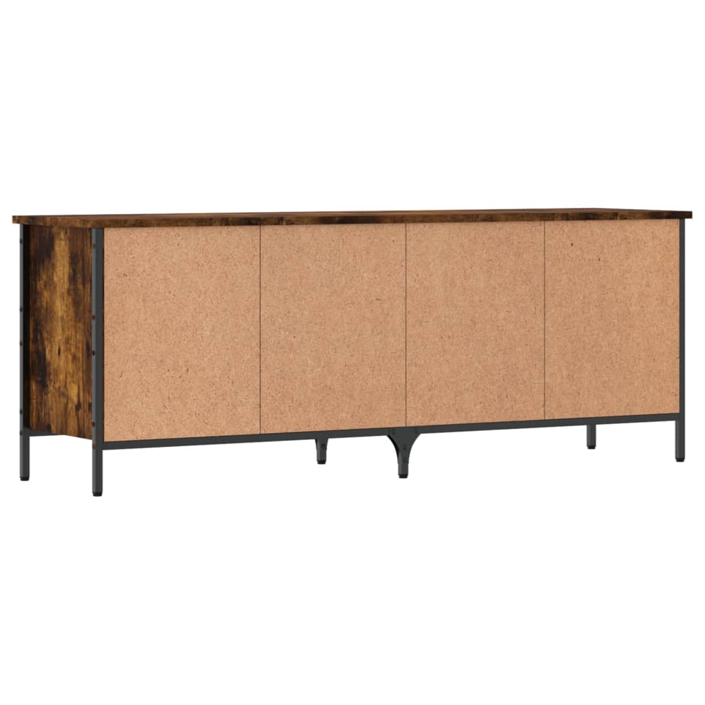 Skoskap røkt eik 131x35x50 cm konstruert tre
