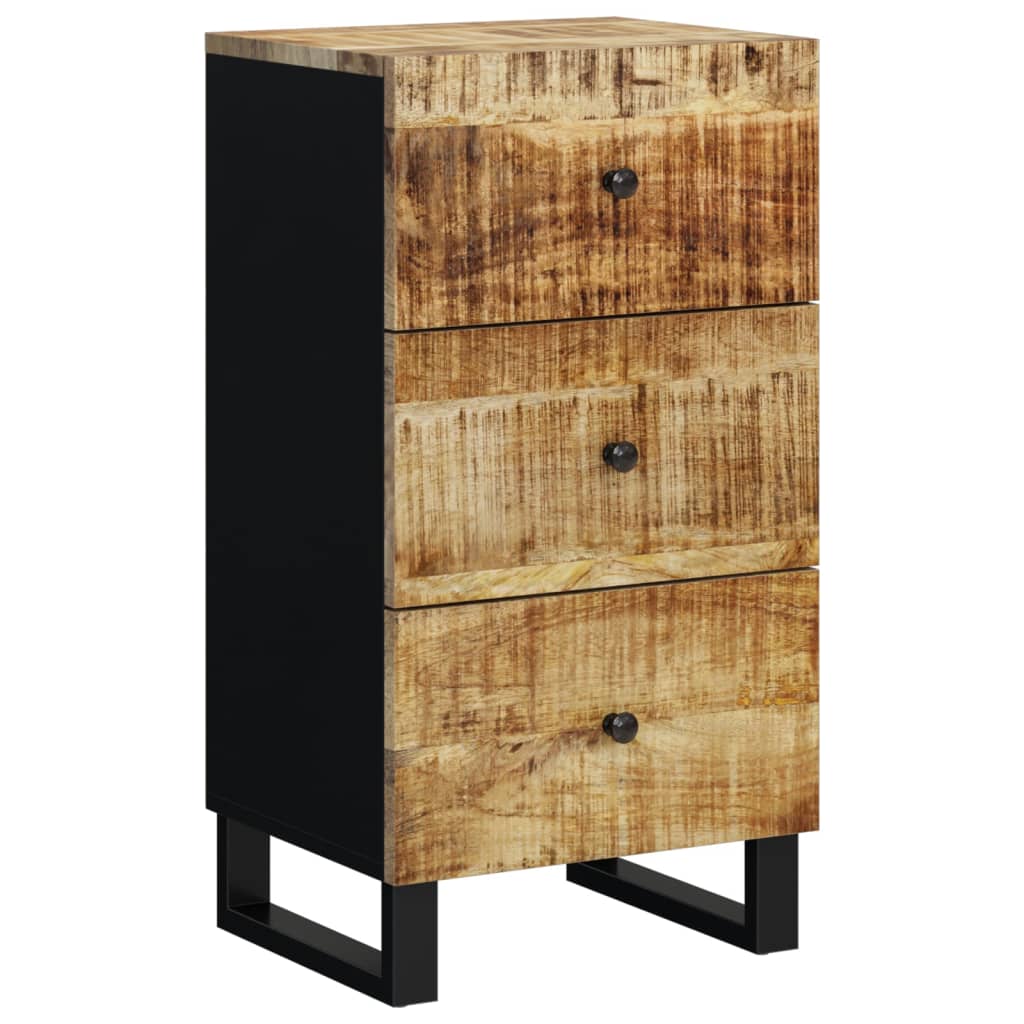 Skjenk med 3 skuffer 40x33,5x75 cm heltre mango
