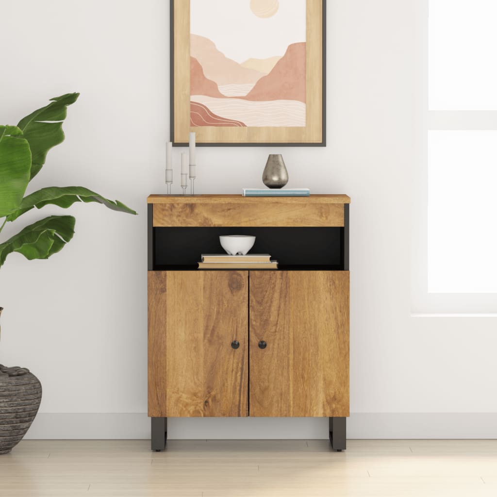Skjenk med 2 dører 60x33x75 cm heltre mango