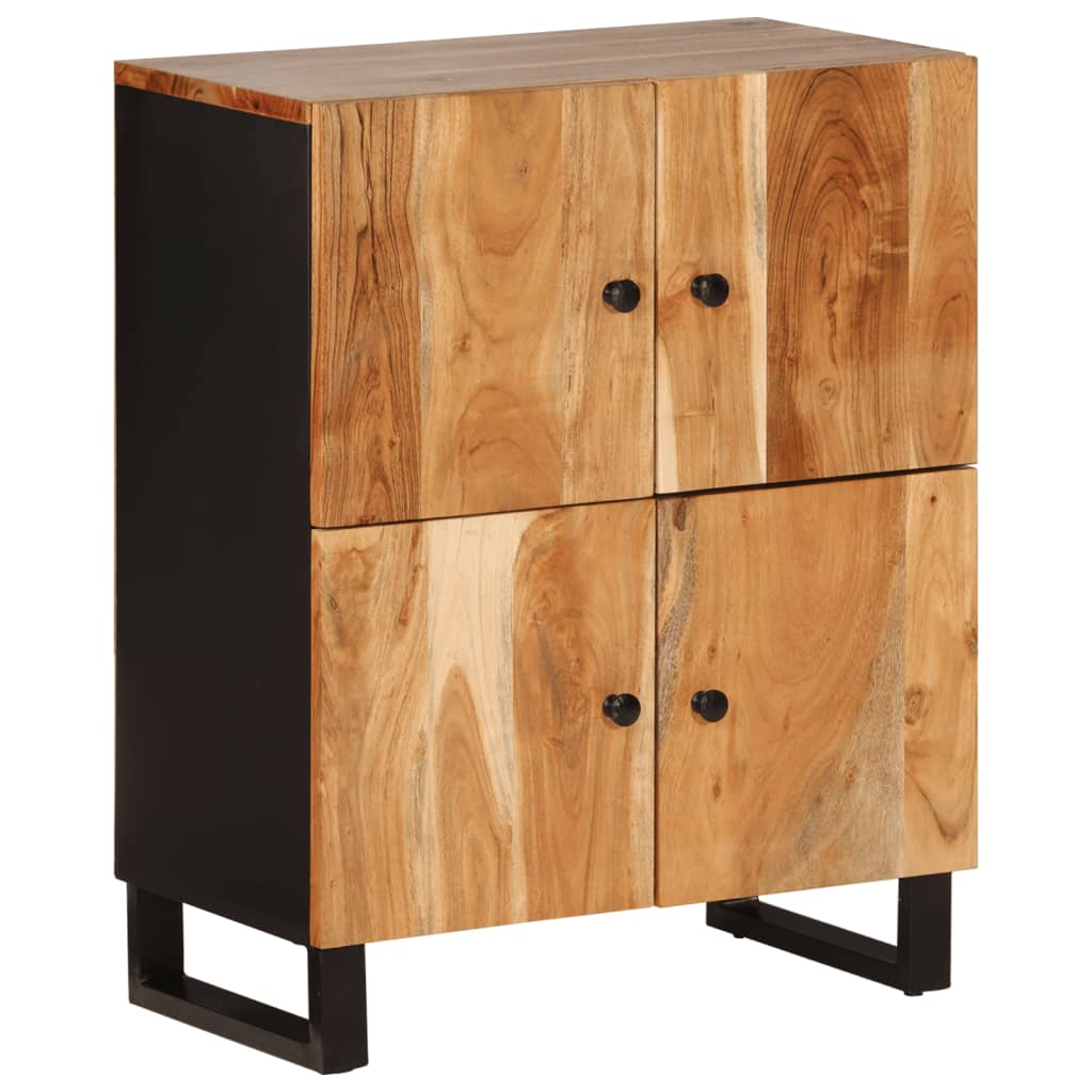 Skjenk med 4 dører 60x33x75 cm heltre akasie