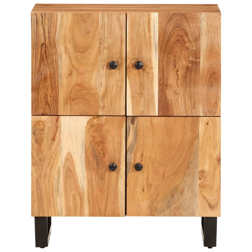 Skjenk med 4 dører 60x33x75 cm heltre akasie