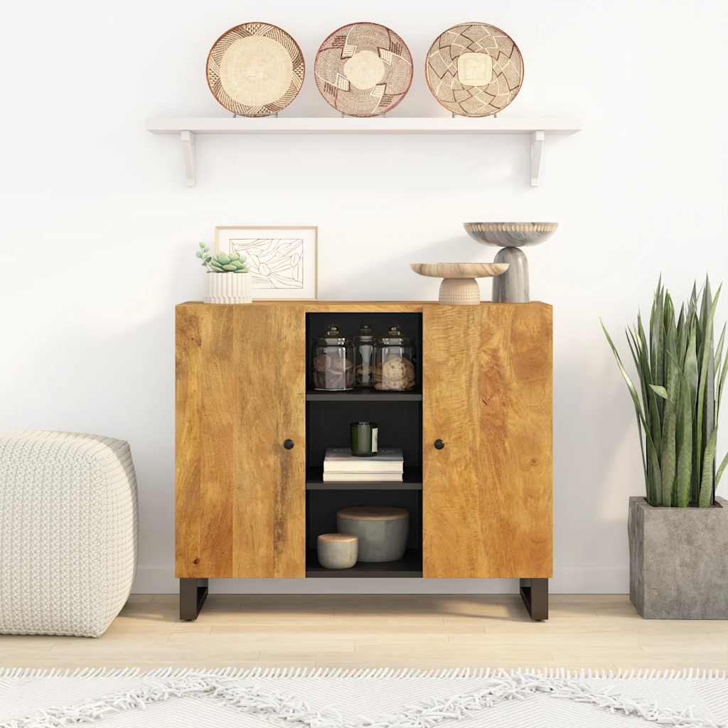 Skjenk med 2 dører 90x33x75 cm heltre mango