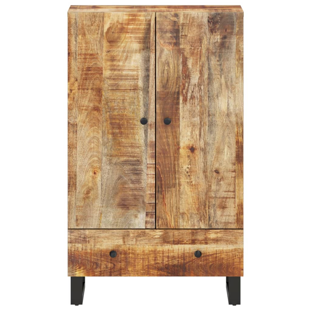 Highboard med skuff 60x33x100 cm heltre mango og jern