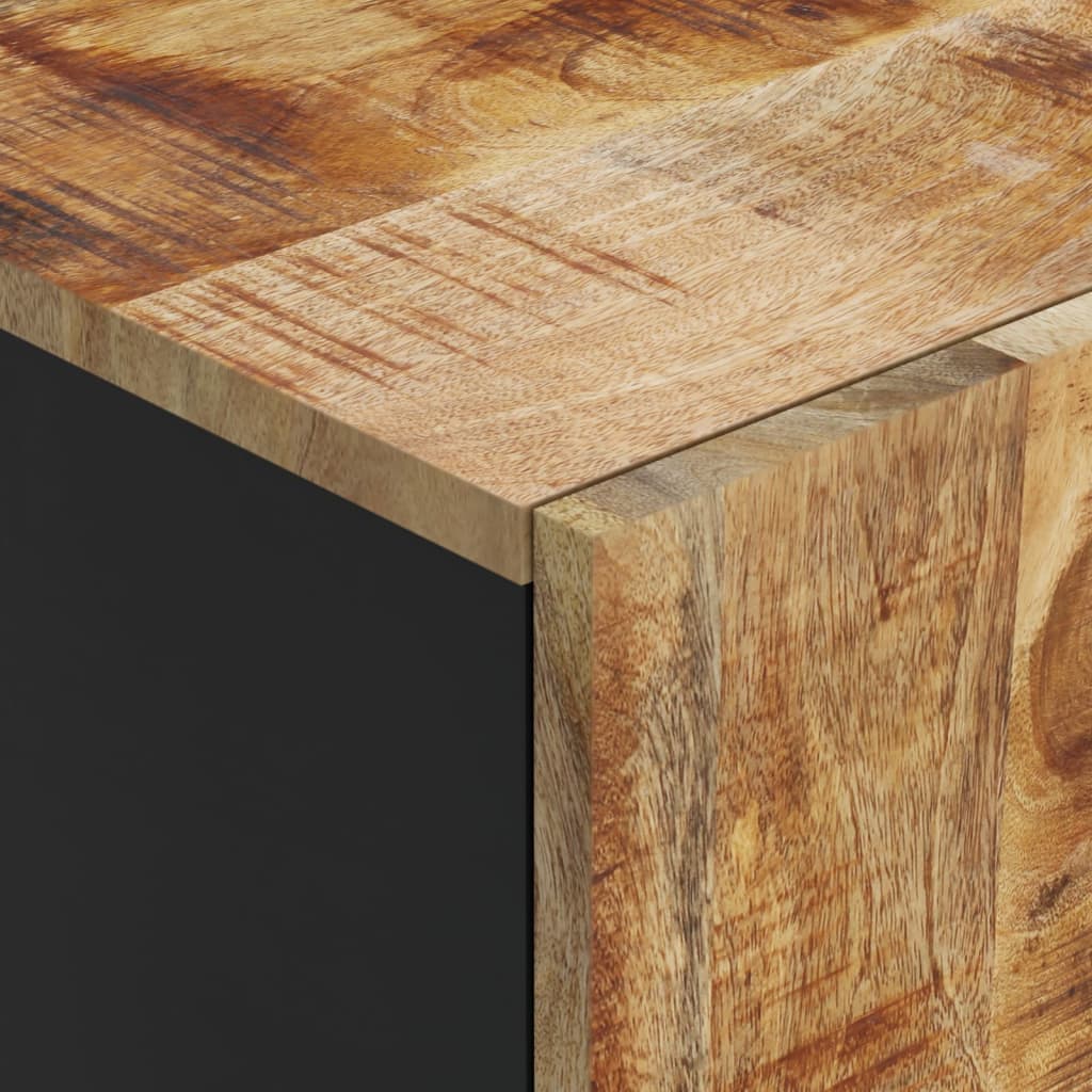 Highboard med skuff 60x33x100 cm heltre mango og jern