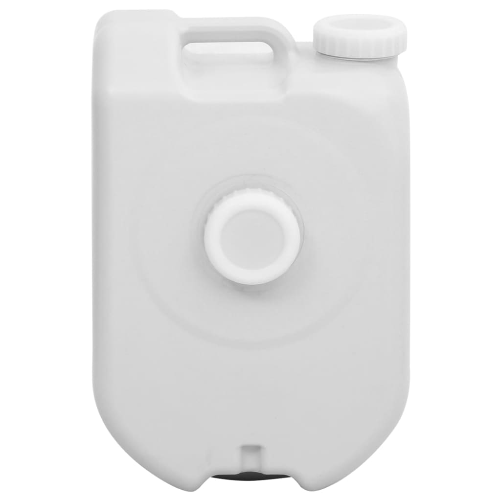 Bærbar vanntank med adapter 24 L grå vidaXL