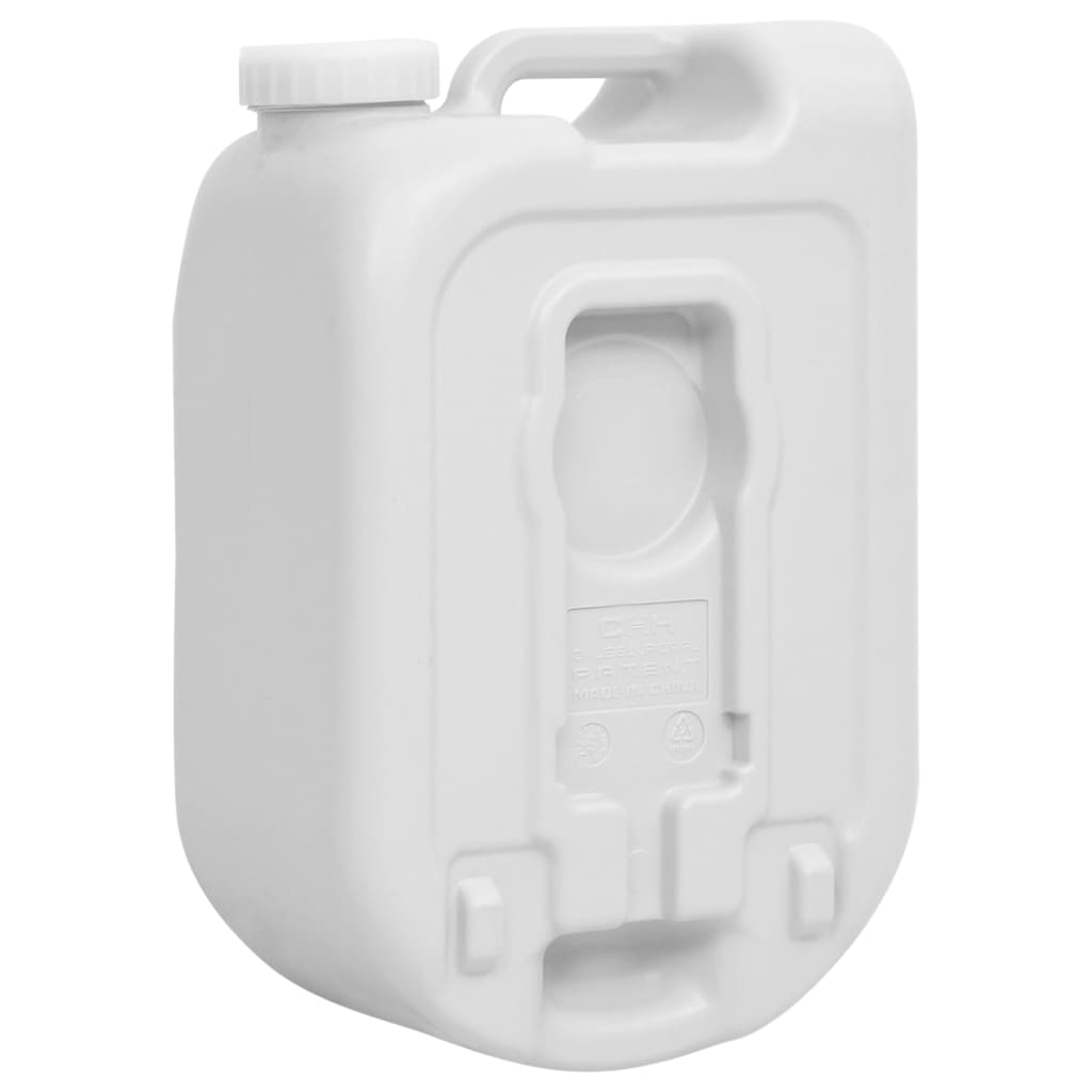 Bærbar vanntank med adapter 24 L grå vidaXL