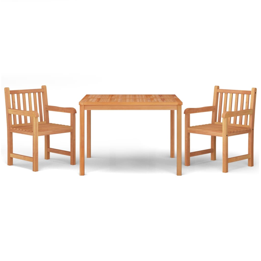 Hagespisegruppe 3 deler heltre teak vidaXL