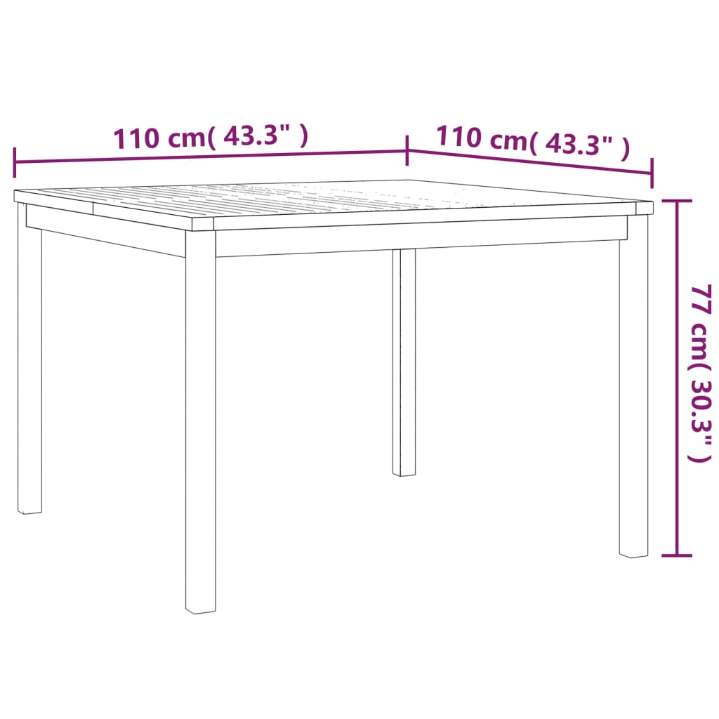 Hagespisegruppe 3 deler heltre teak