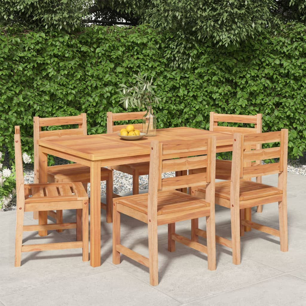 Utendørs spisestue 7 deler heltre teak