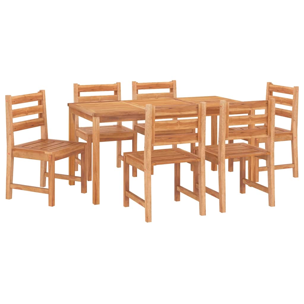 Utendørs spisestue 7 deler heltre teak