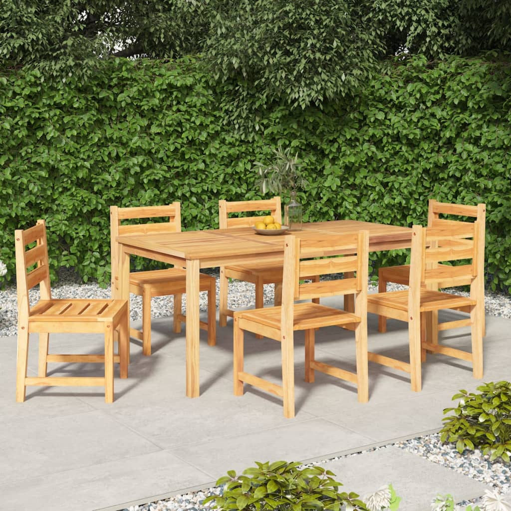 Utendørs spisestue 7 deler heltre teak